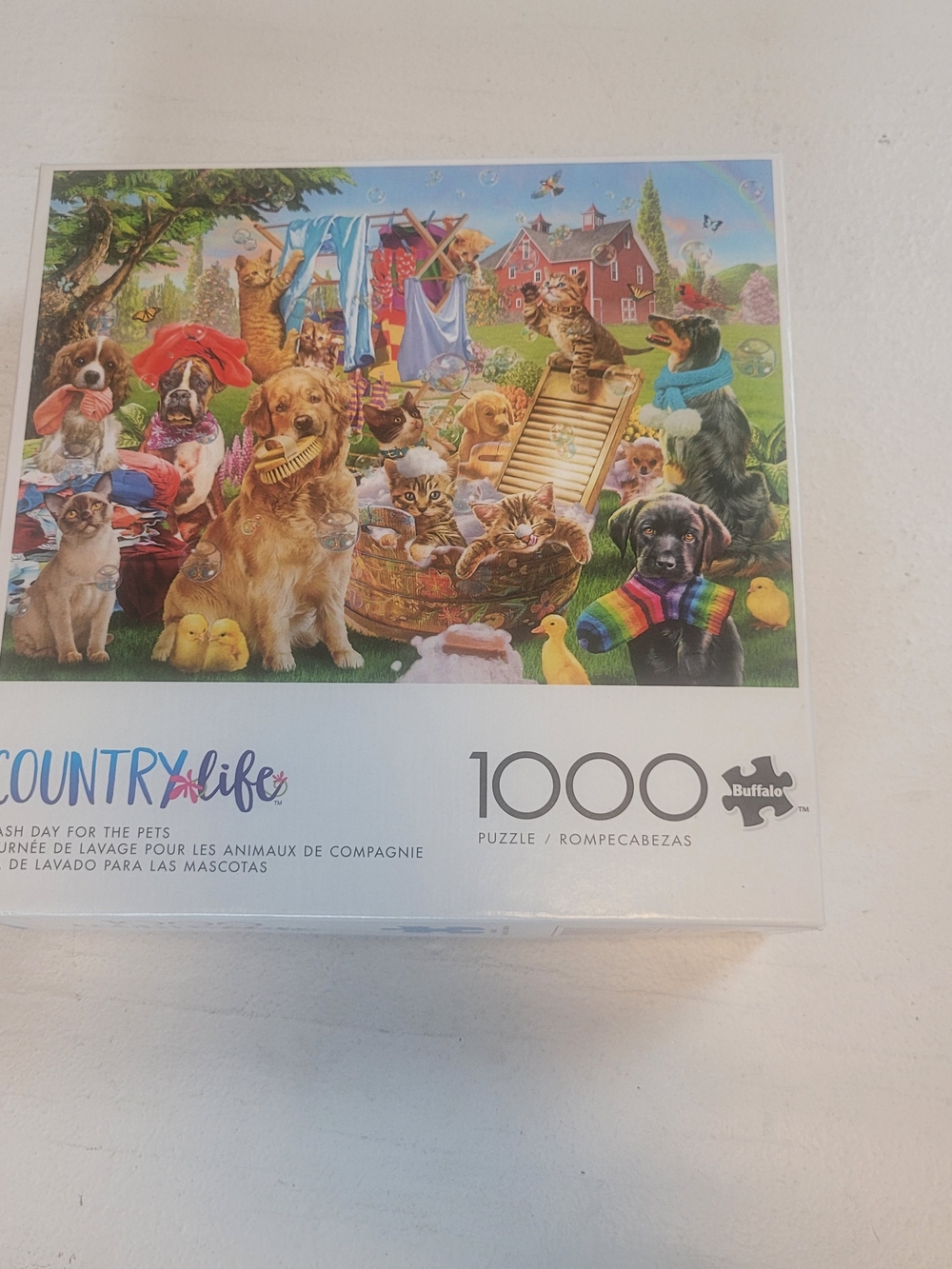 Country Life Pets 1000-Piece Jigsaw Puzzle - Colorful Multi